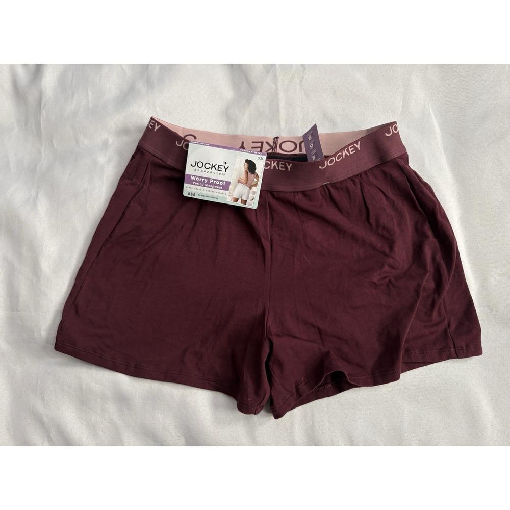 NEW Jockey Generation Worry Proof Heavy Absorbency Period Panty Shorts Small